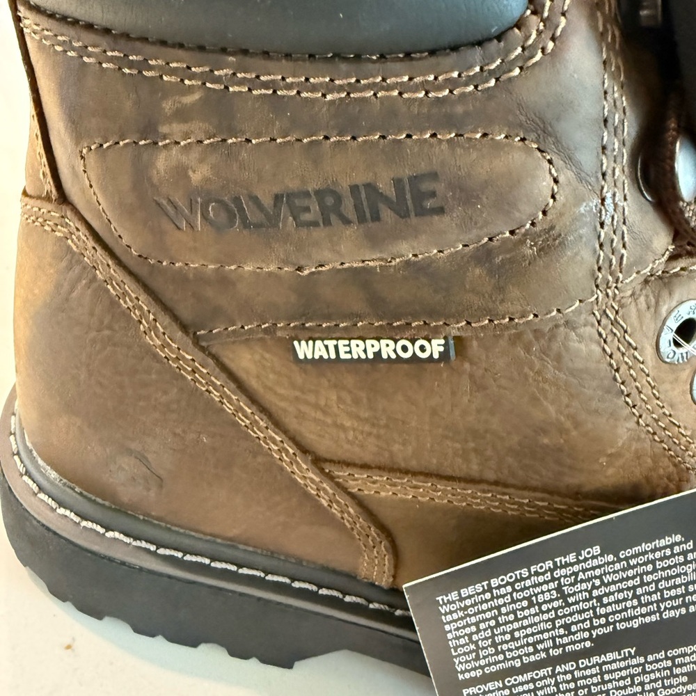 Wolverine Men's Dark Brown Waterproof Boots